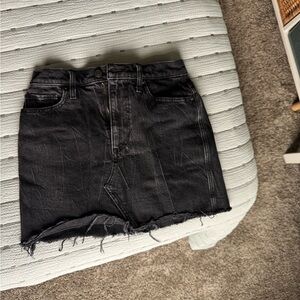 Abercrombie & Fitch black denim skirt